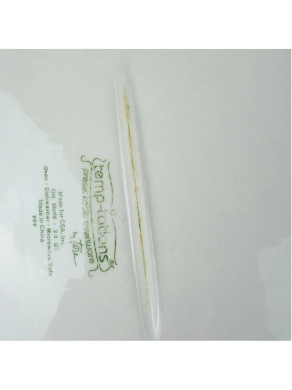 Temp-tations by Tara Old World 4 Pc Bakeware Set 3.5QT 2QT Baker Lid Square Dish